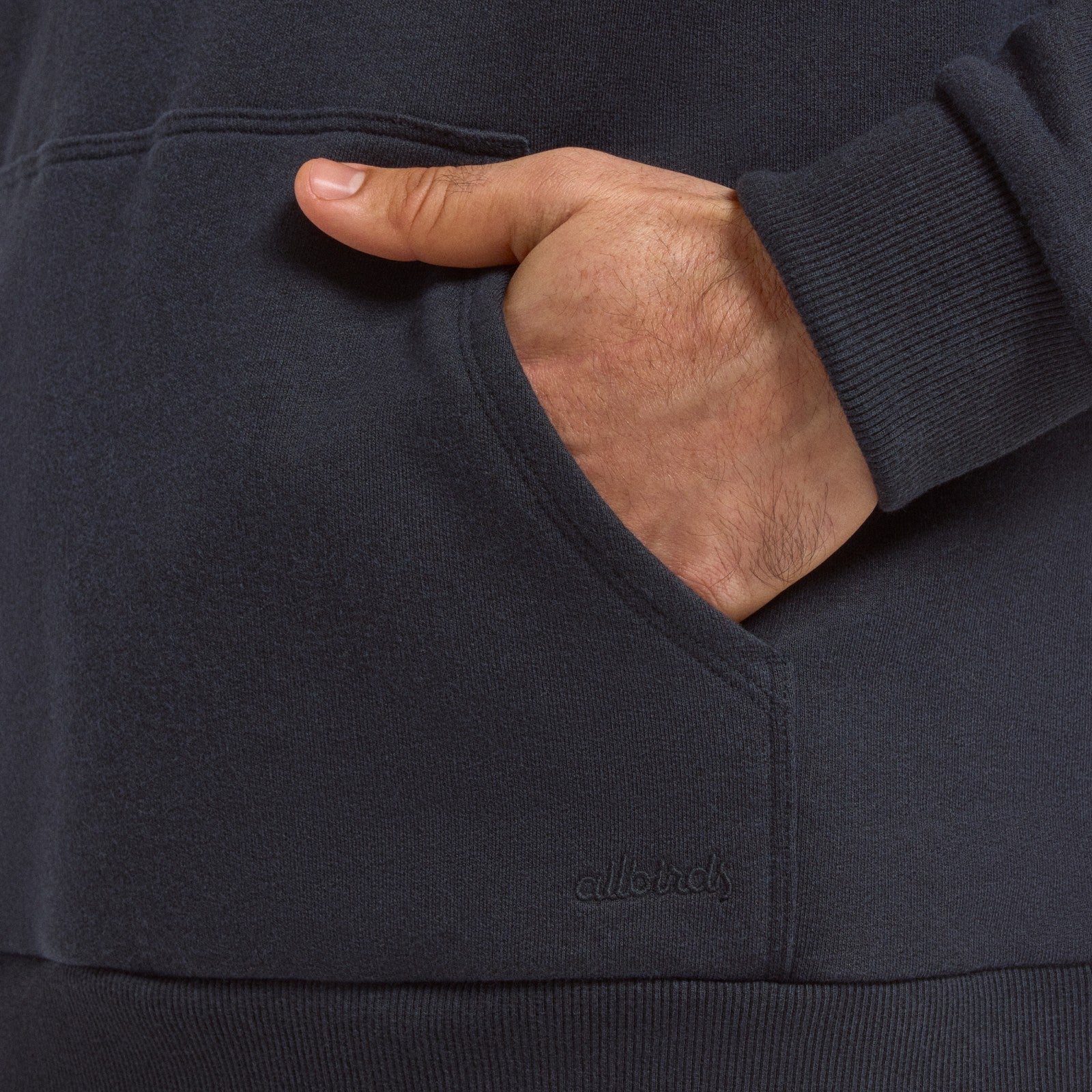 Unisex Merino Blend Hoodie - True Black - Image 5