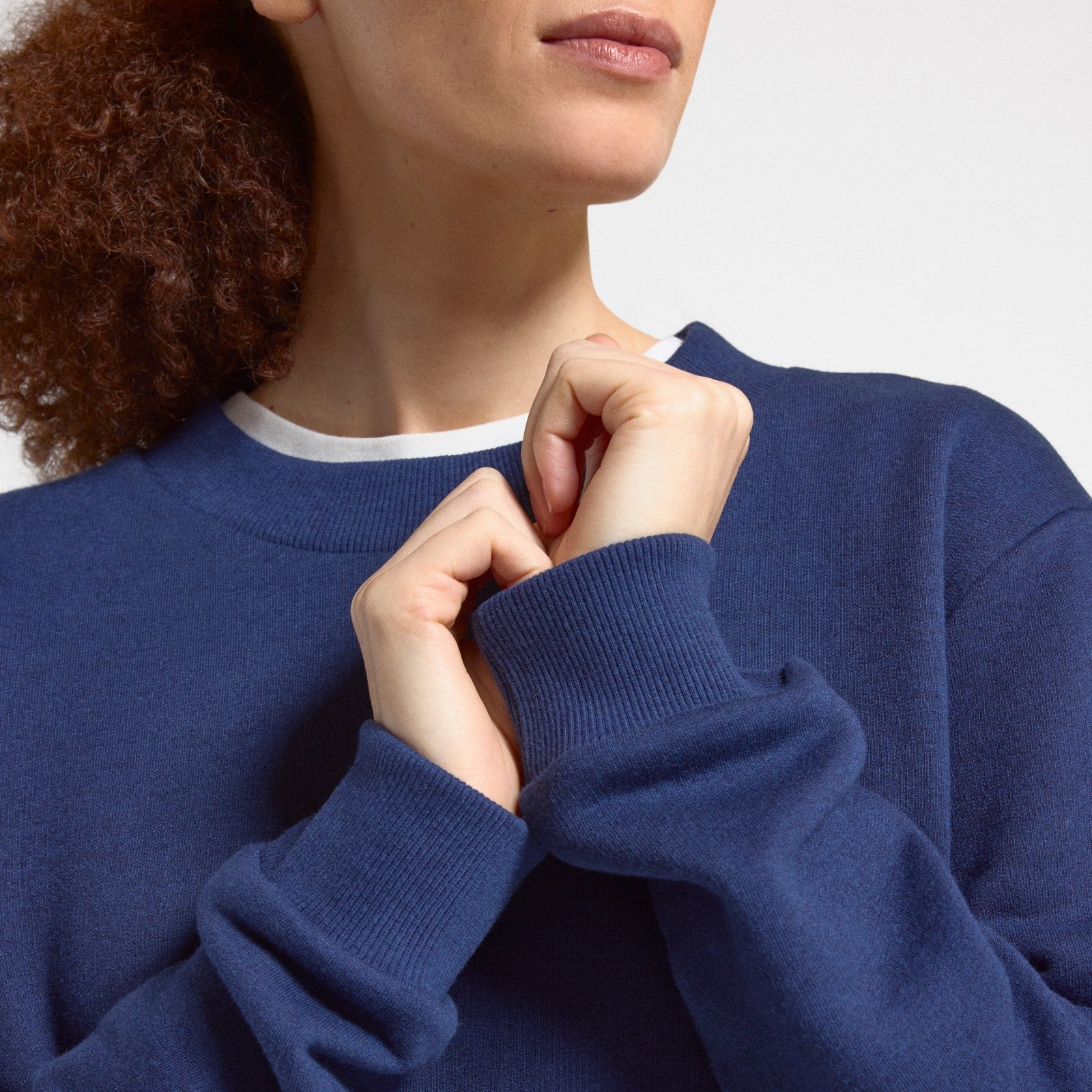 Women's Merino Blend Sweatshirt - Deep Navy - Image 3