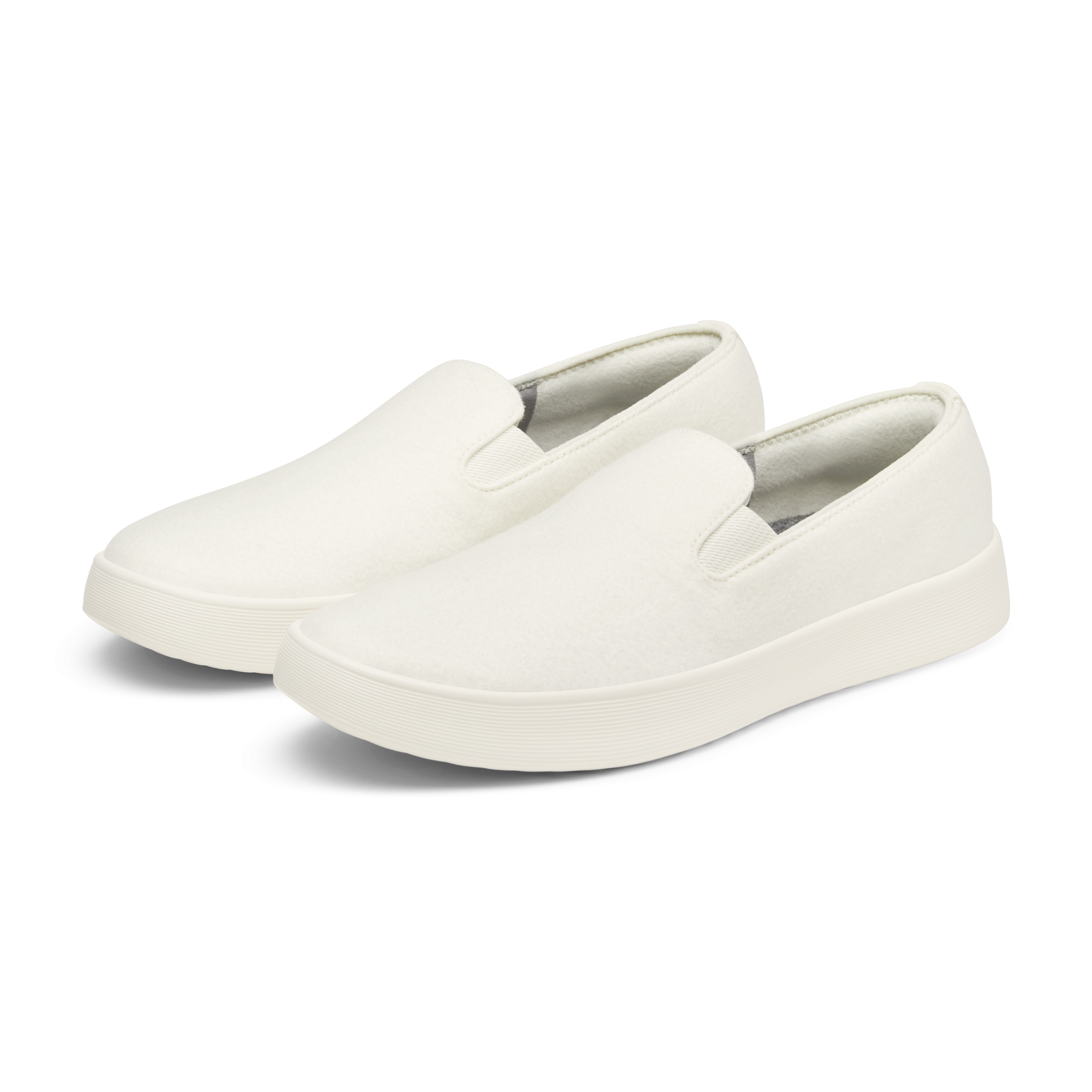 Men's Wool Cruiser Slip On - Natural White (Natural White Sole) - Image 5