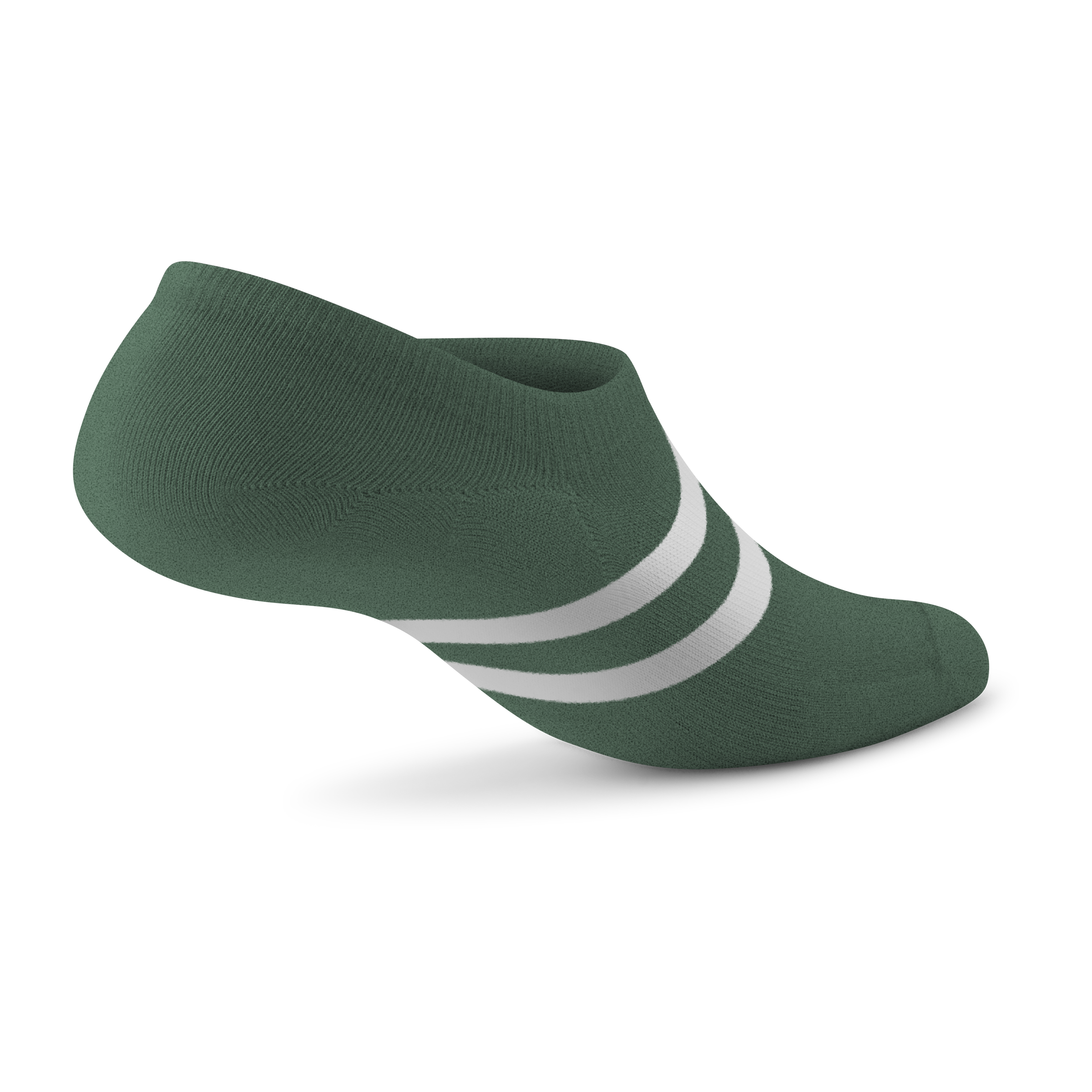 Anytime No Show Heel Grip Sock - Verdant Green (Blizzard Sole) - Image 2