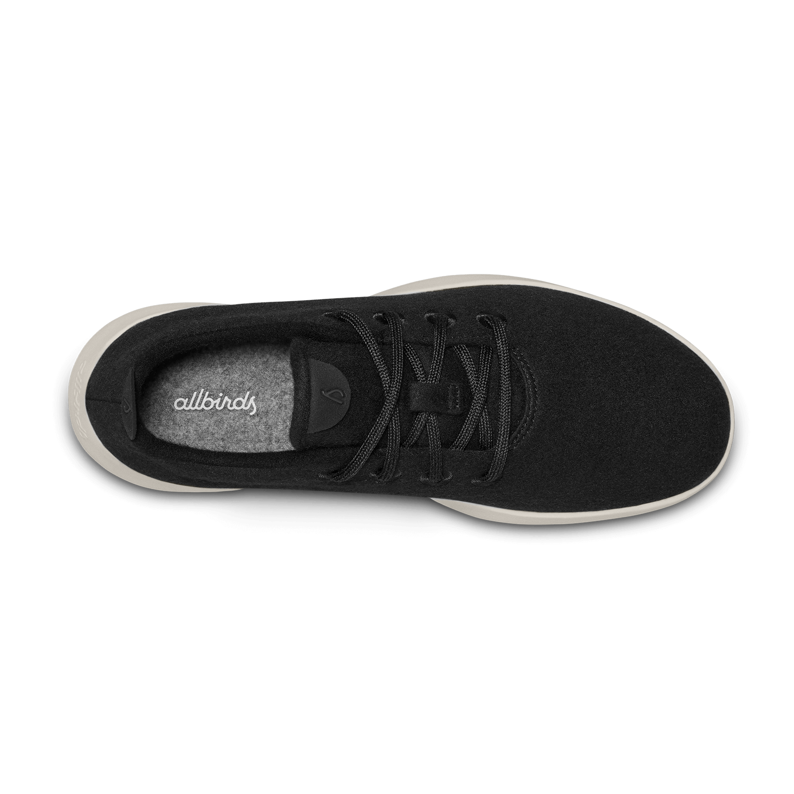 Men's Wool Runner - True Black (Cream Sole) - Image 3